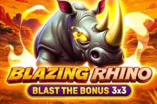 Slot Blazing Rhino - Blast The Bonus 3x3